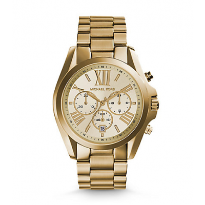 Michael Kors Ladies Bradshaw Gold-Tone Watch MK5605