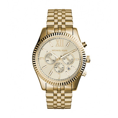 Michael Kors Ladies Lexington Gold-Tone Watch MK8281