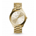 Michael Kors Ladies Slim Runway Gold-Tone Watch MK3179