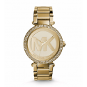 Michael Kors Ladies  Parker Pavé Gold-Tone Watch MK5784