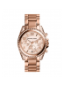 Michael Kors Ladies  Blair Rose Gold-Tone Chronograph Watch MK5263