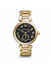 Michael Kors Ladies Skylar Black and Gold-Tone Bracelet Watch MK5989